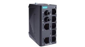 Ethernet-switch, RJ45-porter 7, 100Mbps, Uadministrert