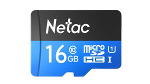 Scheda memoria, microSD, 16GB, 60MB/s, 30MB/s, Nero / Blu