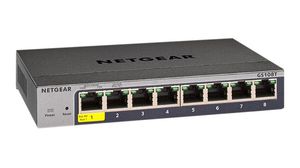 Ethernet-schakelaars, RJ45-poorten 8, 1Gbps, Layer 2 beheerd