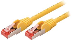 Câble patch, Fiche RJ45 - Fiche RJ45, Cat 6, S/FTP, 20m, Jaune