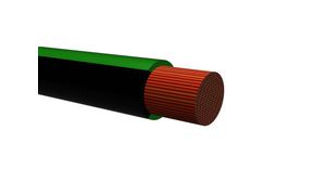 Stranded Wire PVC 0.75mm² Bare Copper Black / Green R2G4 100m