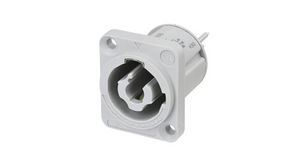 Power Entry Connector, Plug, 2 + PE Contacts, Screw Terminal