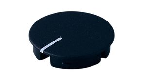 Knob cover with line 28.4mm White Indication Line Round Black Combination Knob