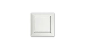 Wall Push-Button Bluetooth Switch EASYFIT 1x OFF-(ON) Flush Mount White