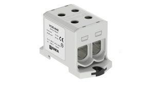 Insulated Universal Connector, Screw, 2 Poles, 1kV, 245A, 6 ... 95mm², Grey