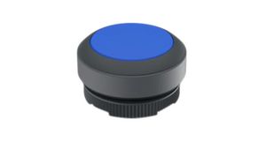 Pushbutton Actuator with Black Frontring Momentary Function Round Button Blue IP65 RAFIX 22 FS+