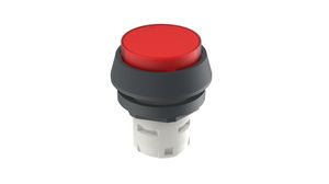 Signal Indicator with Round Collar Raised Button Fixed Red