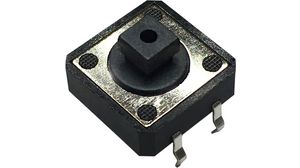 PCB Tactile Switch , 1NO, 2.45N, 12 x 12mm,