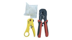 Ratchet Crimping Pliers and Installation Kit for Modular Plugs, RJ45, 0.5 ... 6mm², 220mm
