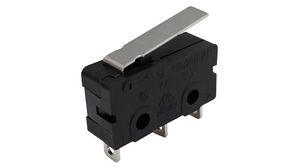 Micro Switch, 3A, 1CO, 290mN, Hinge Lever, Snap Action