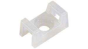 Cable Tie Mount 4mm White Polyamide 6.6 Pack of 100 pieces