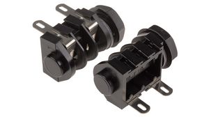 Audio-connector, Aansluiting, Mono, Rechte hoek, 6.35 mm, 10 ST