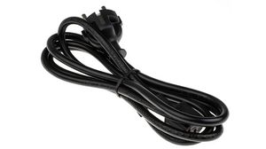IEC Device Cable IEC 60320 C13 - DE/FR Type F/E (CEE 7/7) Plug 1.8m Black
