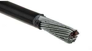 Mains Cable 3x 2.5mm² Annealed Copper SY Steel Shield 1kV 50m Black