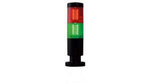 LED Signal Tower Red / Green 131mm 100mA 24V IP65 Wire Lead