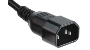 IEC Device Cable IEC 60320 C14 - Bare End 5m Black