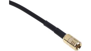 Konfektioniertes HF-Kabel, SMB Männlich Gerade - SMB Männlich Gerade, 525mm, Schwarz