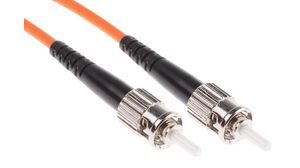 Câble confectionné en fibre optique 50/125 um OM2 Simplex ST - ST 10m