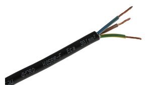 Mains Cable 3x 1mm² Copper 500V 50m Black