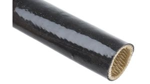 Kabelstrumpf 16 ... 25.6mm Silikon-Kautschuk 1m Schwarz