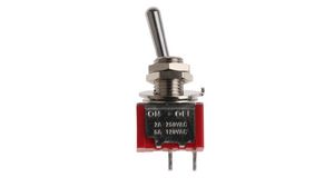 Miniature Toggle Switch OFF-ON 5 A / 2 A 1NO Soldering Lugs