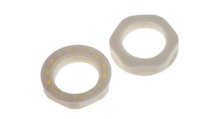 Cable Gland Locknut M20 White Pack of 25 pieces
