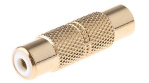 RCA Adapter, Rett, Gull, RCA-sokkel - RCA-sokkel