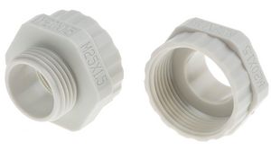 Cable Gland Adapter, Outer Thread - M20 x 1.5, Inner Thread - M25 x 1.5, Polyamide 6.6, Grey