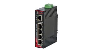 Industrial PoE Switch, Unmanaged, 100Mbps, RJ45 Ports 5, PoE Ports 4