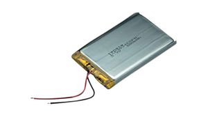 ICP Rechargeable Battery Pack, Li-Po, 3.7V, 510mAh, Wire Lead