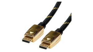 Video Cable, DisplayPort Plug - DisplayPort Plug, 4096 x 2560, 10m