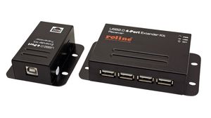 USB 2.0-Extender über Ethernet, 4 Anschlüsse 50m