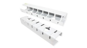 Cable Organizer Tray, White, Suitable for Desk Mount