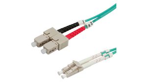 Câble en fibre optique 50/125 um OM3 Duplex LC - SC 5m