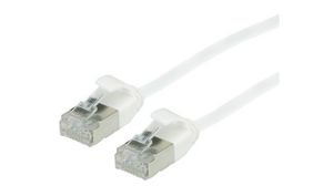 Propojovací kabel, Zástrčka RJ45 - Zástrčka RJ45, Cat 6a, U/FTP, 1.5m, Bílá