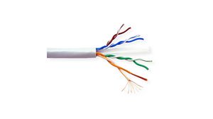 LAN-kabel PVC CAT6 4x2x0.2mm² UTP Grijs 300m