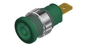 Safety socket, Green, Gold-Plated, 1kV, 32A