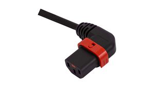 Kabel IEC H05VV-F IEC 60320 C14 - IEC 60320 C13 2m Czarny