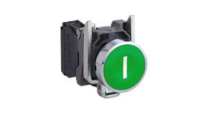 Pushbutton Switch Momentary Function 1NO Panel Mount Green