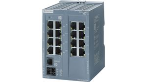 Industrieller Ethernet Switch, RJ45-Anschlüsse 16, 100Mbps, Layer 2 Managed