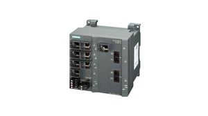 Industrial Ethernet Switch, RJ45 Ports 8, Fibre Ports 2SC, 1Gbps, Managed