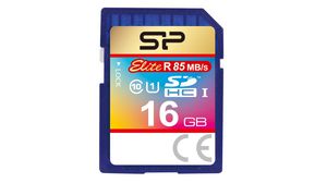 Memory Card, SD, 16GB, 40MB/s, 25MB/s, Blue