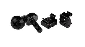 Screws and Cage Nuts, M5, 12mm, Teräs, 100 kappaleen pakkaus