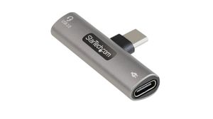 Audioadapter, T-Ausführung, USB-C PD-Stecker - USB-C PD-Buchse / USB-C 2.0 Buchse