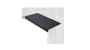 Rögzíthető sarokvédő L-alakú íróasztalhoz, Fekete