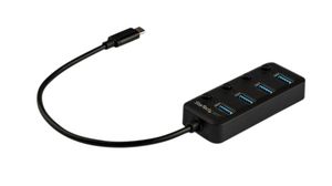 Hub USB con interruttore, Spina USB-C, 3.0, USB Ports 4, Presa USB-A