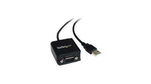 USB seriell adapter med optisk isolation, RS-232, 1 DB9, hane
