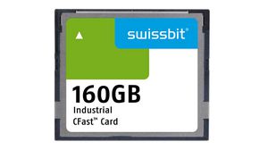 Industrial Memory Card, CFast, 160GB, 363MB/s, 199MB/s, Grey