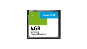 Scheda memoria, CompactFlash (CF), 4GB, 62MB/s, 37MB/s, Grigio