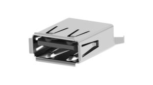 USB Connector, Socket, USB-A 2.0, Straight, Positions - 4